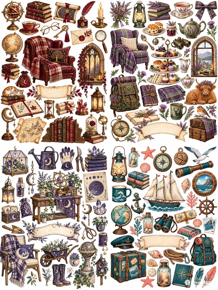 Cozy Lifestyle Adventure Sticker Sets