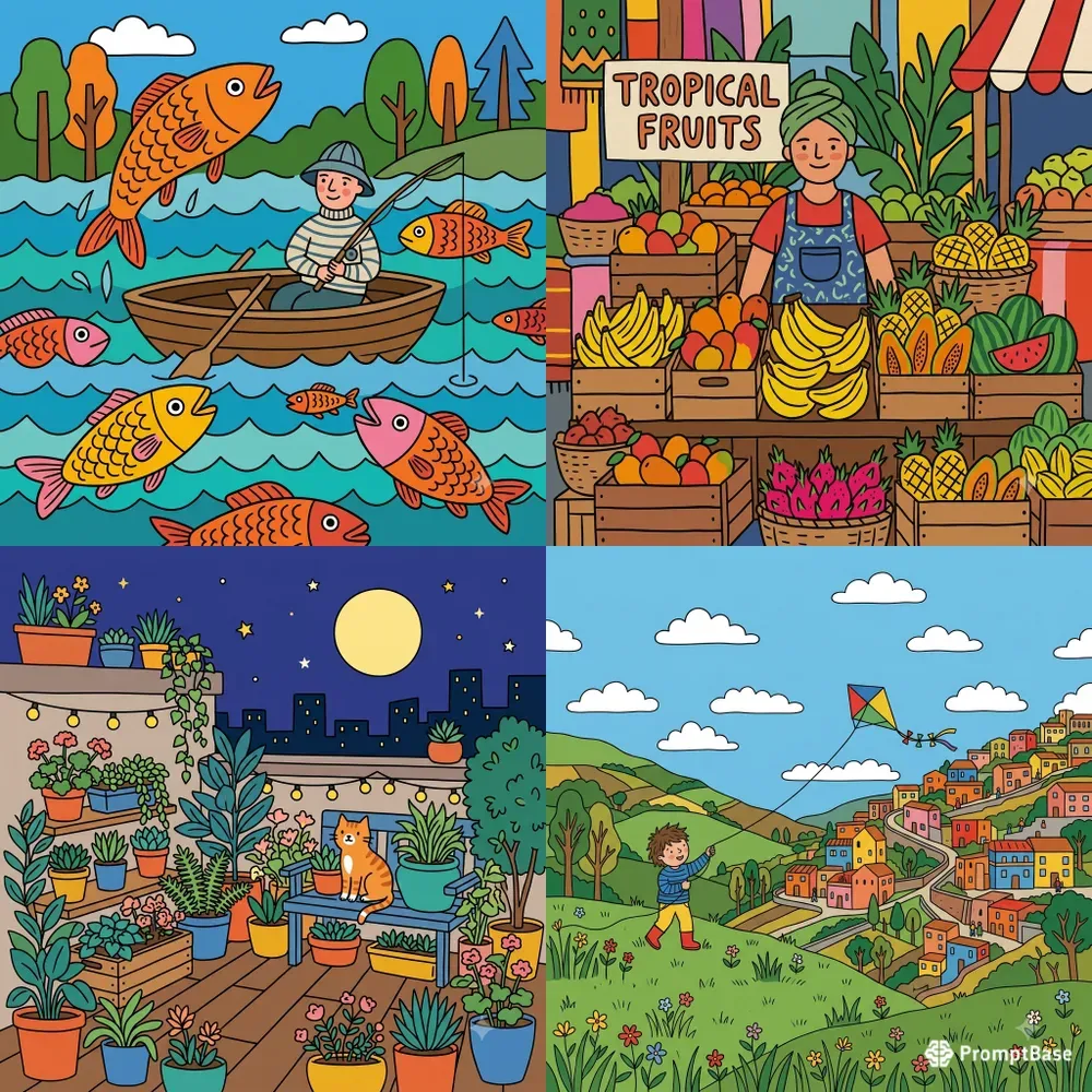 Art Template Naive Art Style
