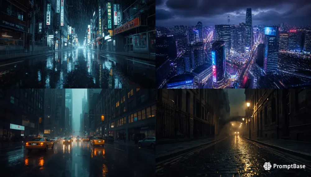 Cinematic Rain City Nights