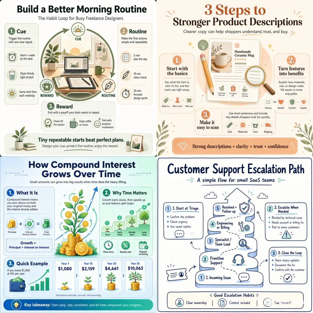 Educational Micro Infographic Poster Builders