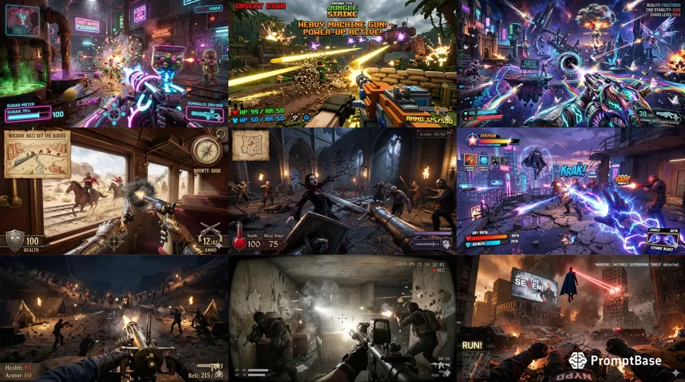 Arcade Shooter Game Screenshots Gameplay