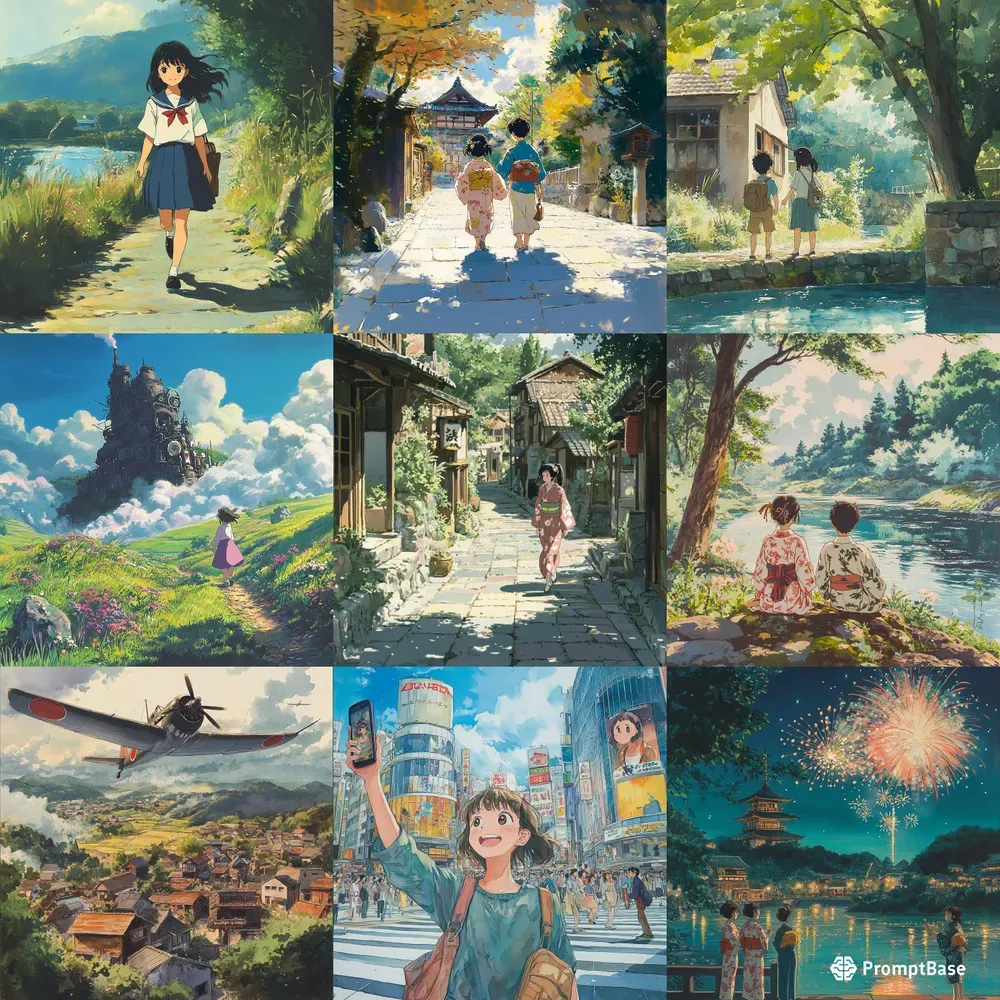 Studio Ghibli 90s Anime Style
