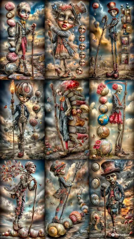 Surreal Symbolic Characters