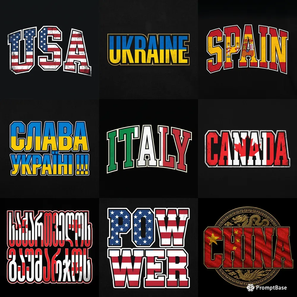 National Flag Tshirt Collections