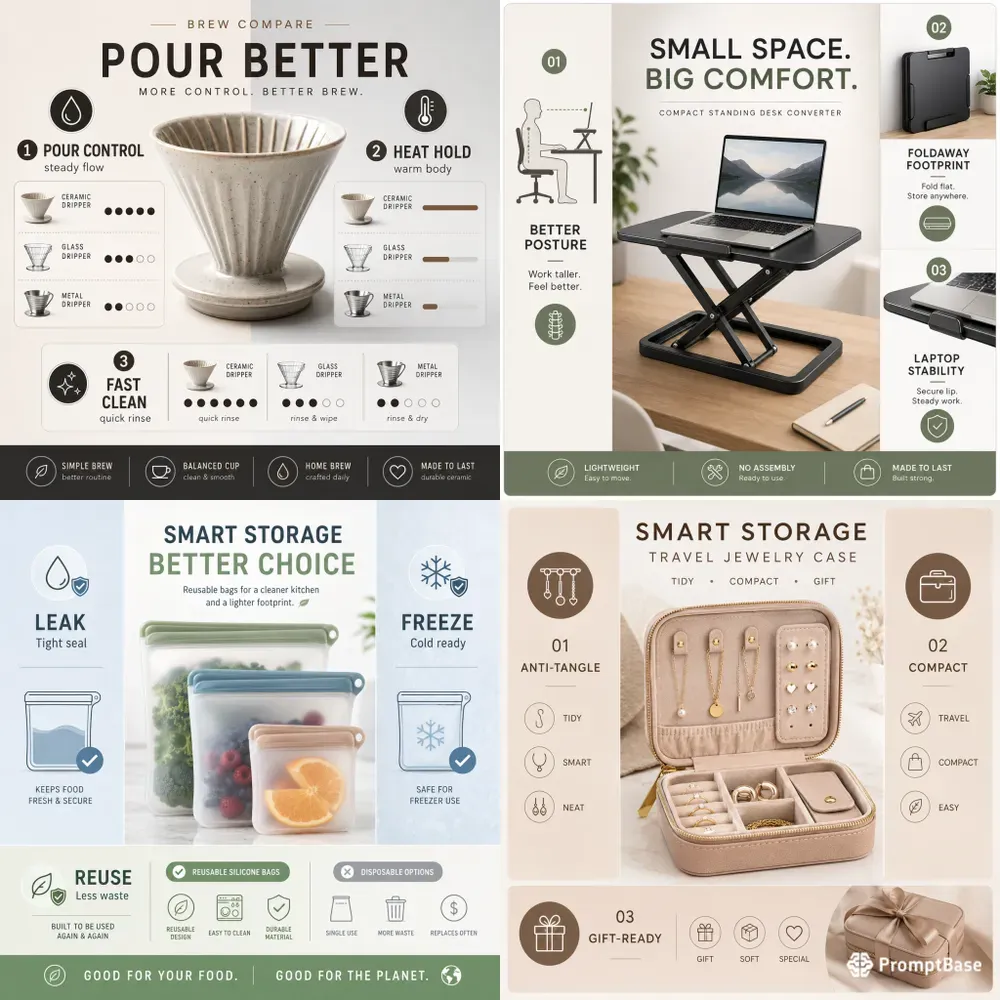 Product Comparison Infographic Ad Poster Builders