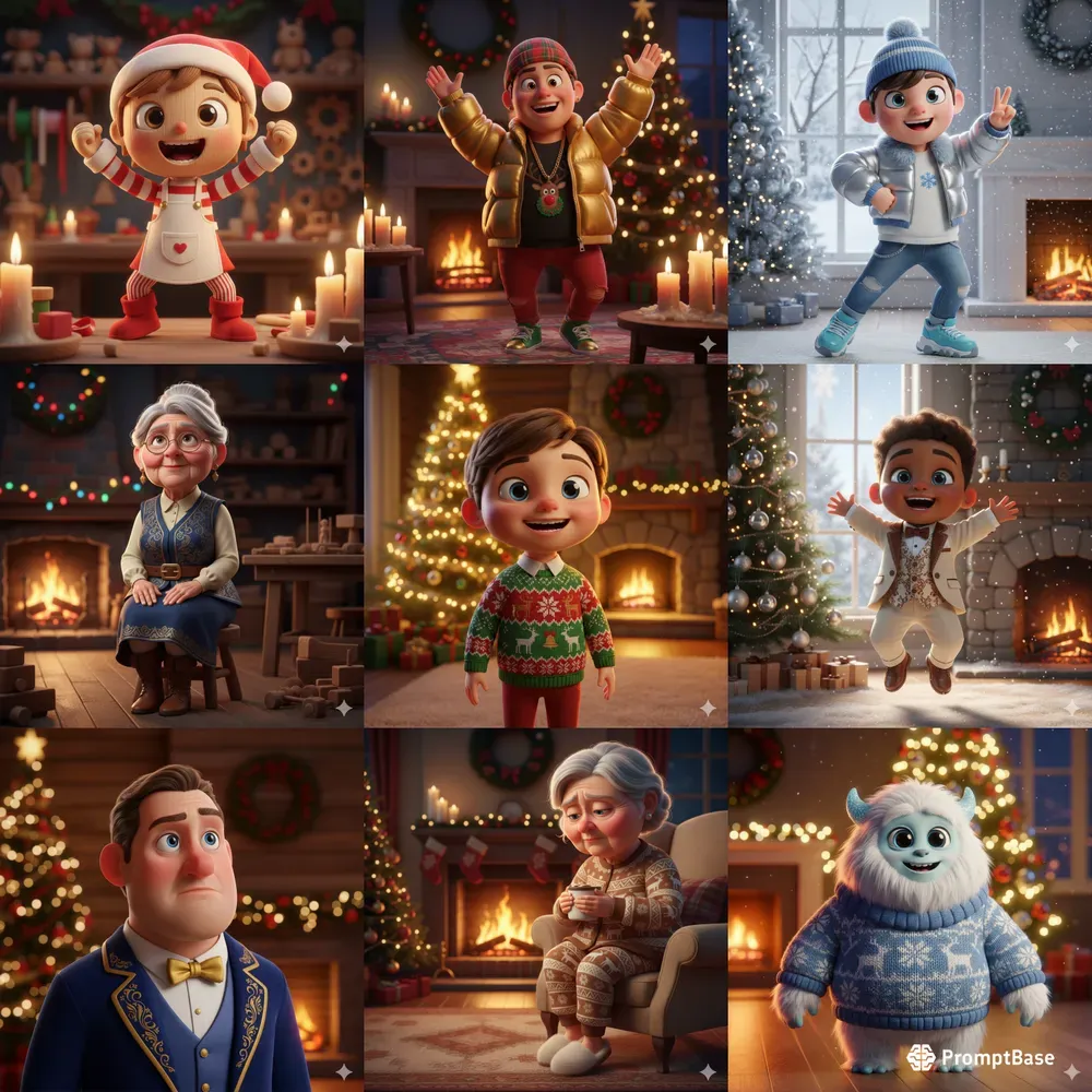 Pixar Christmas Character Makers