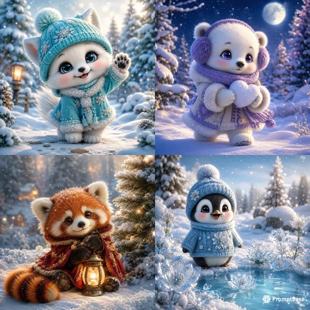 Whimsical Winter Animal Magics