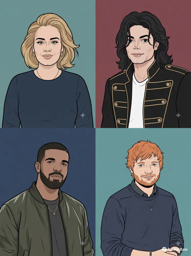 Modern Webtoon Portraits