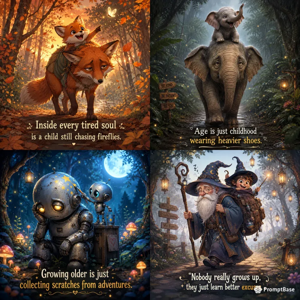 Whimsical Emotional Quote Art