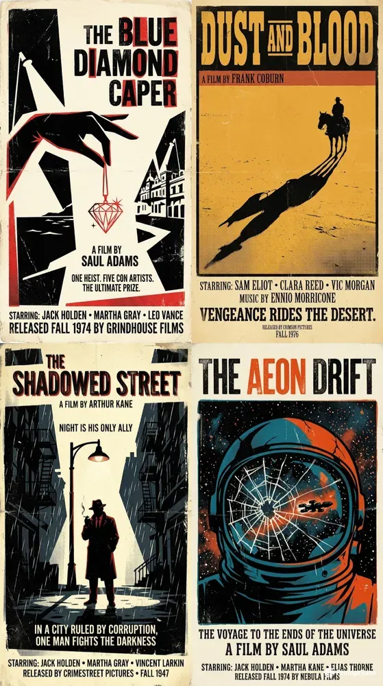 Retro Movie Posters