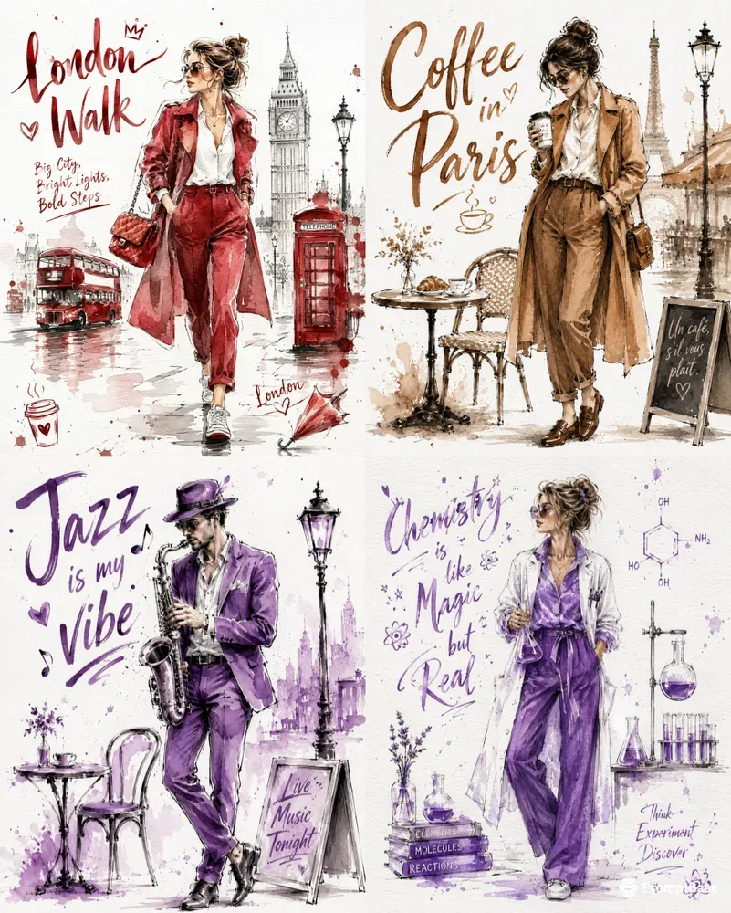 Fashion Watercolor Themes