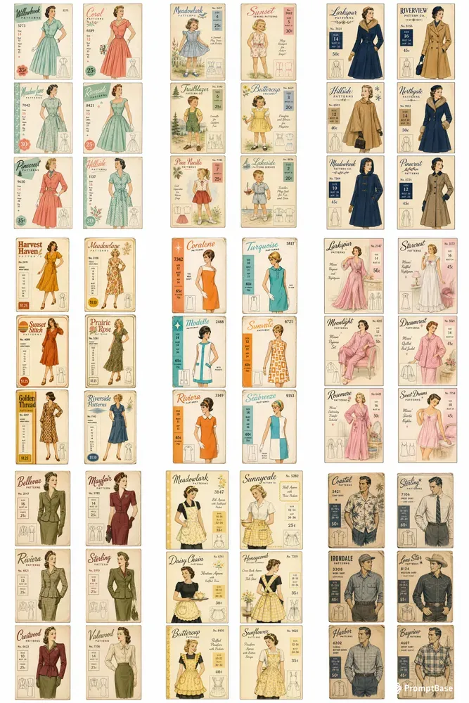 Vintage Pattern Envelope Sheets