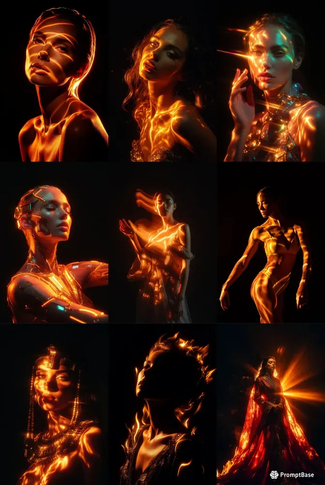 Cinematic Shadow Portrait Art