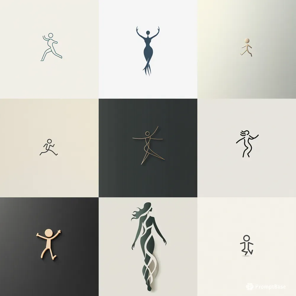 Stickman Minimalist Icon Elegances
