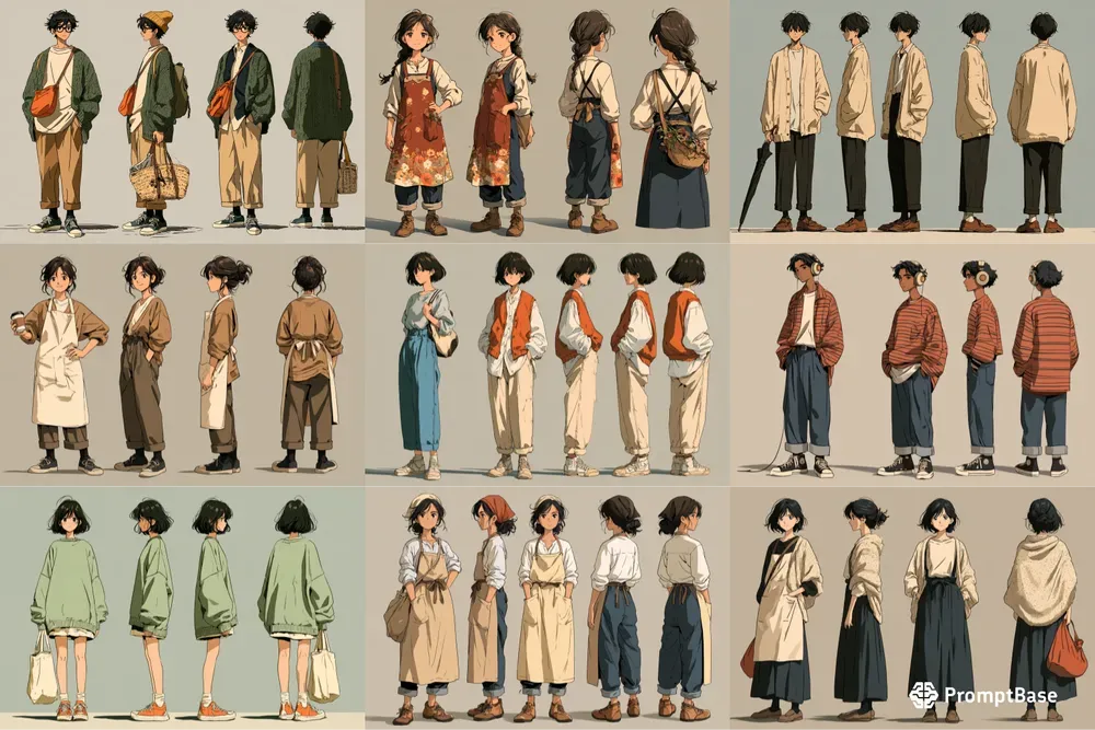 Cozy Sliceoflife Anime Character Sheets