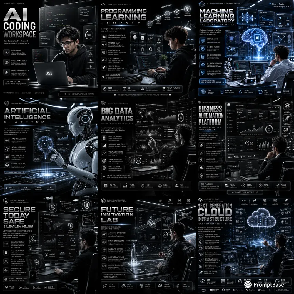 Premium Tech Promo Poster Packs