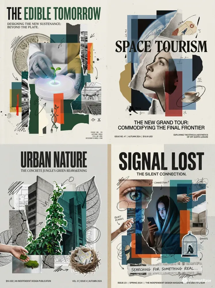 Editorial Collage Cover Makers