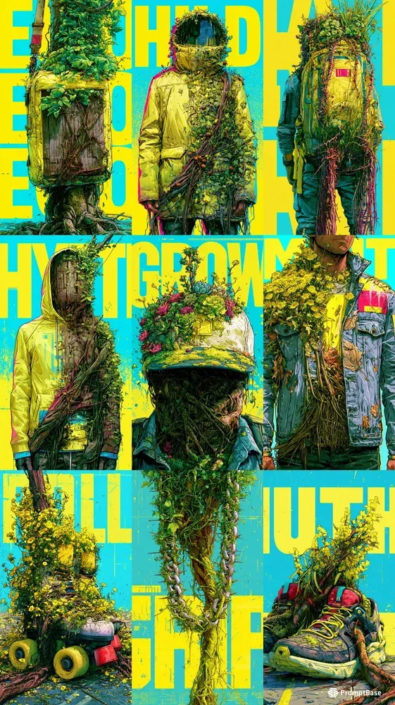 Botanical Streetwear Poster Designs