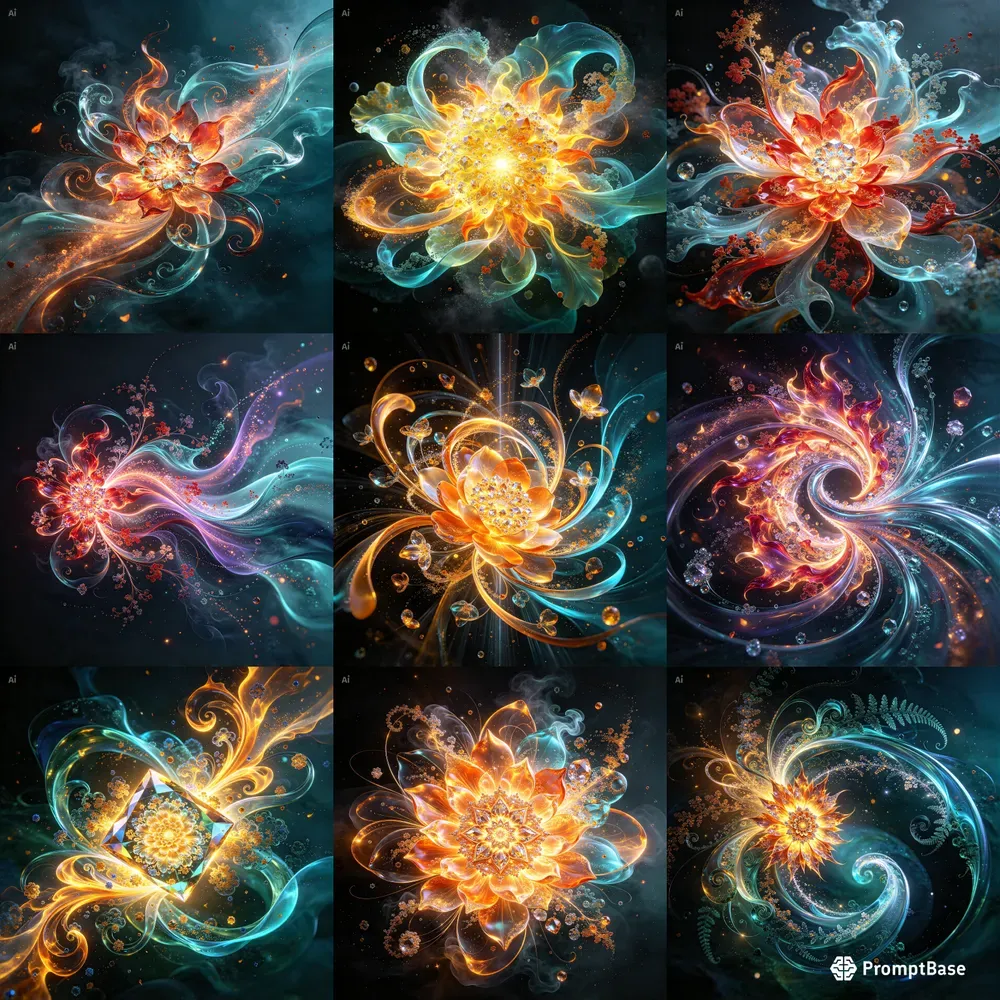 Explosive Organic Fractals
