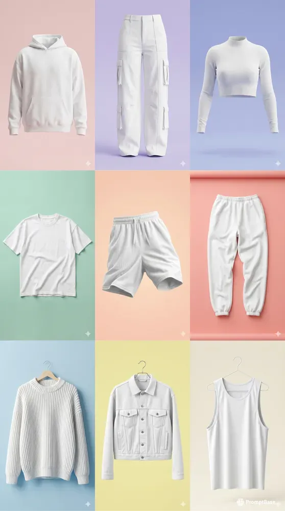 Professional Blank Apparel Mockups