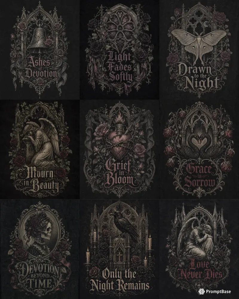 Victorian Gothic T Shirt Designs