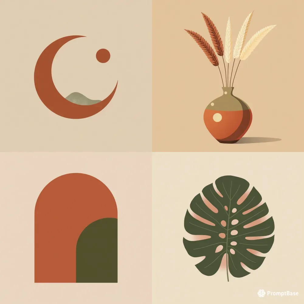 Midcentury Modern Boho Wall Art