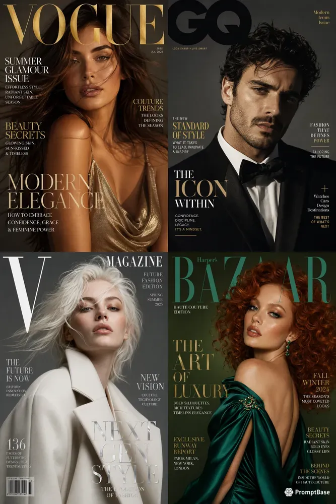 Luxury Fashion Magazine Covers