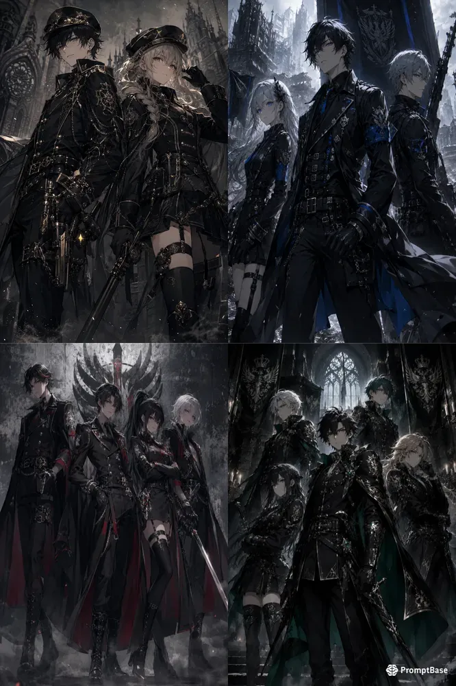 Dark Anime Squad Poster Generator