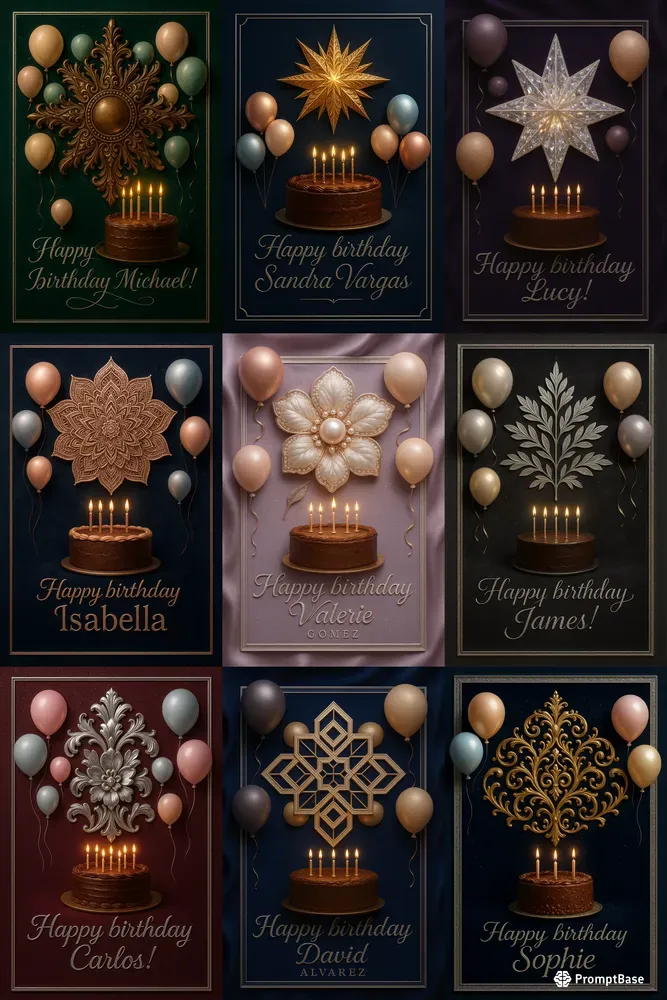 Luxurious 3D Birthday Card Generators