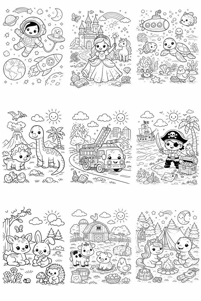 Unlimited A4 Coloring Book Factories