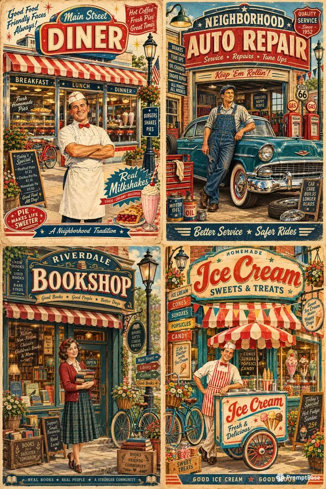 Vintage Main Street Memories