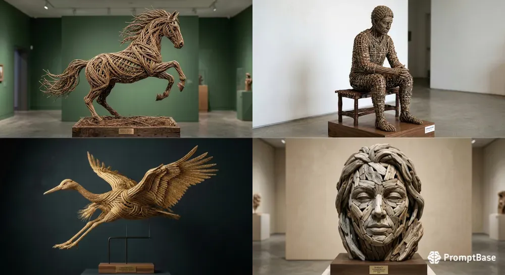 Organic Sculptural Form Portraits