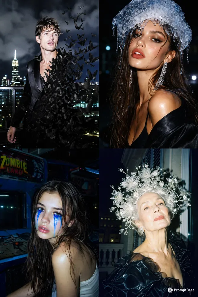 Surreal Nightlife Flash Portraits