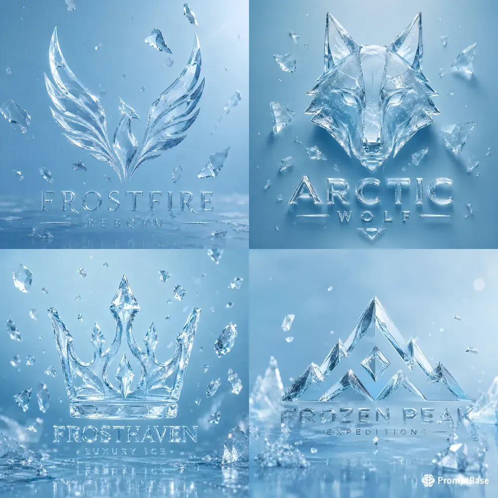 Frozen Crystal Logo Aesthetics
