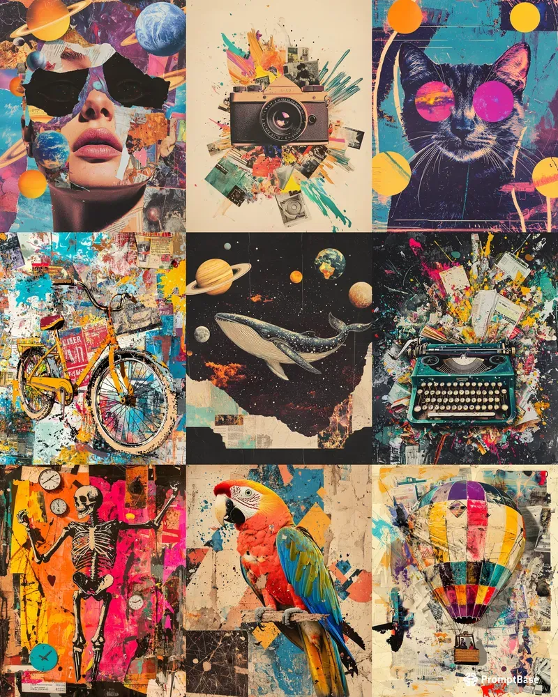 Surreal Vintage Collage Posters