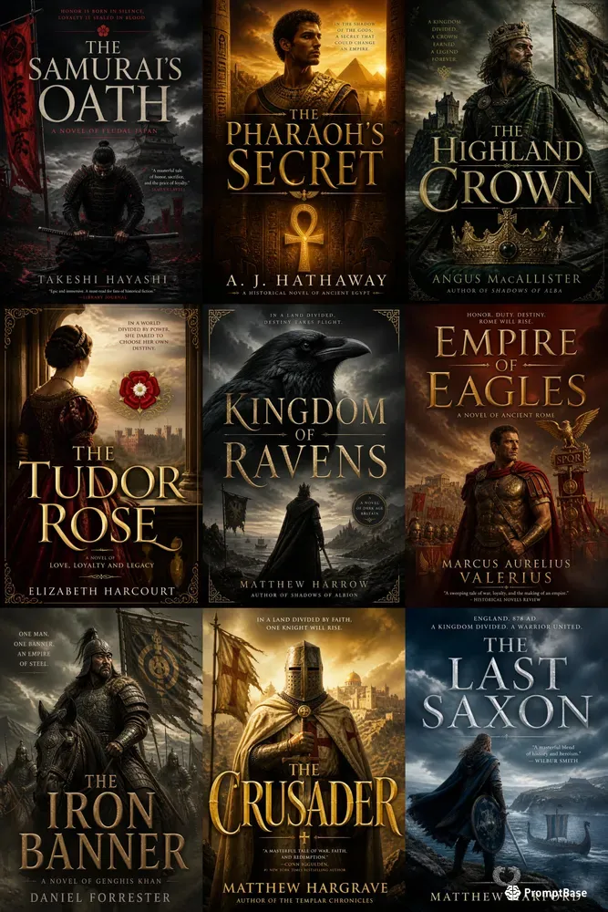 Historical Fiction Book Cover Generator