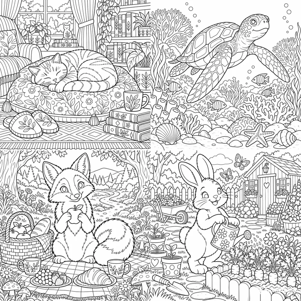 Animal Coloring Pages For Coloring Books