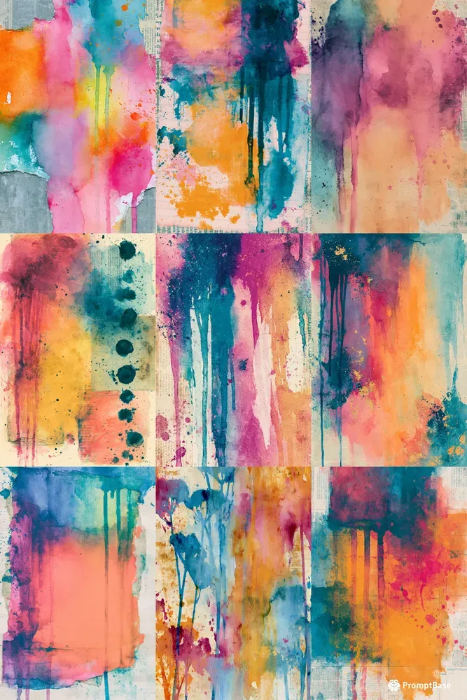 Watercolor Mixed Media Journal Pages