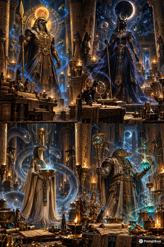Mystical Egyptian Guardians