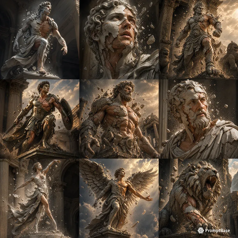 Mythic Awakened Stone Figures