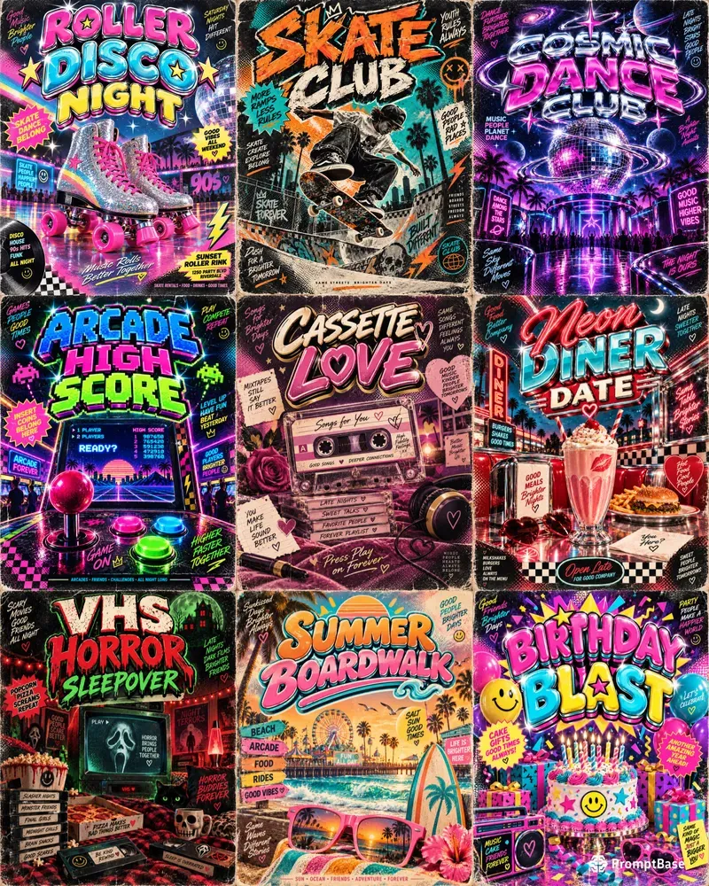 90s Retro Poster Studios