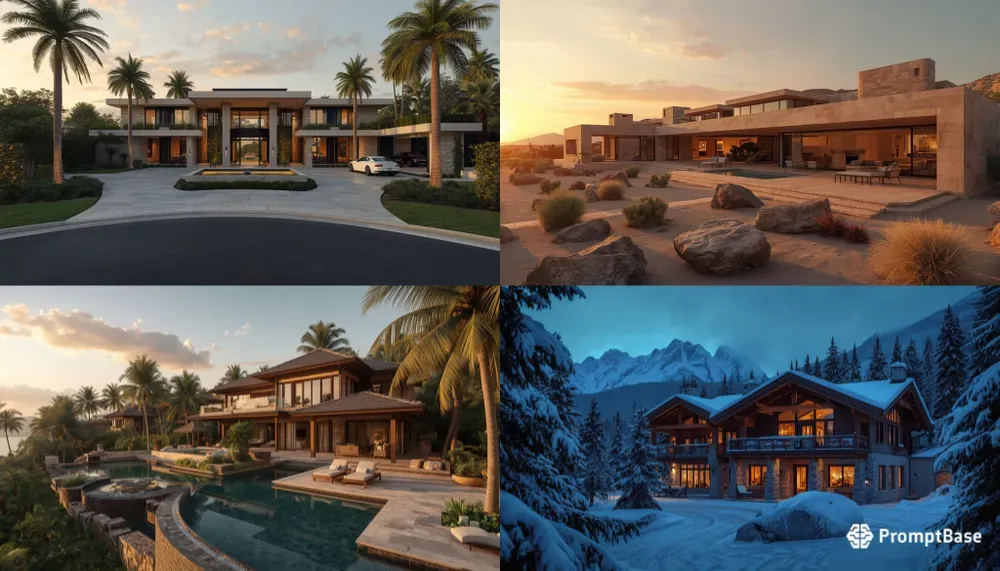 Ultra Luxury Real Estate Scenes