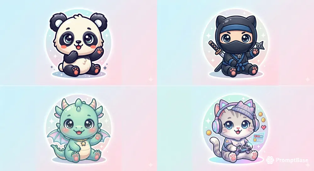Chibi Mascot Logos 8K