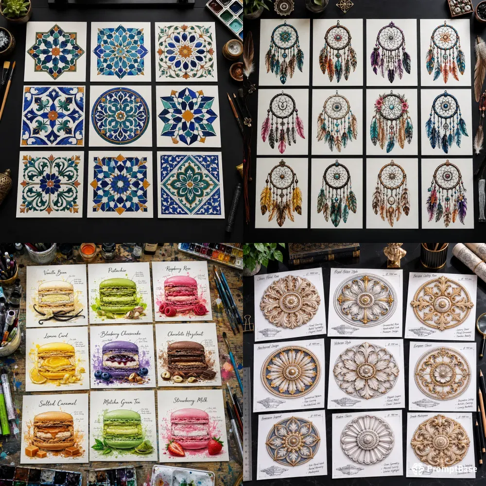 Top View Pop Art Sheet Collections