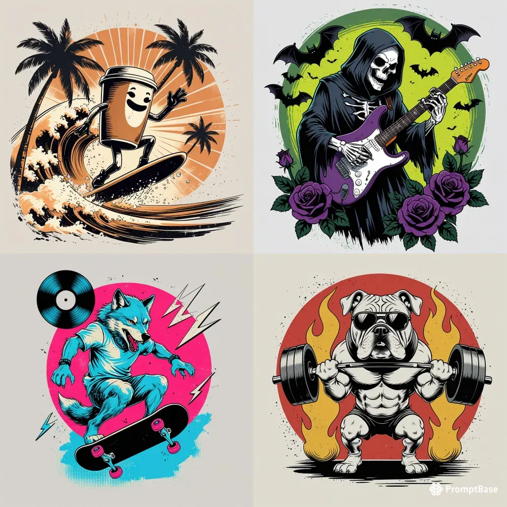 Vintage Retro Tshirt Designs