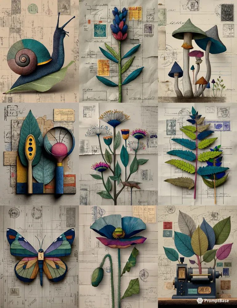 Forgotten Herbarium Vintage Papers