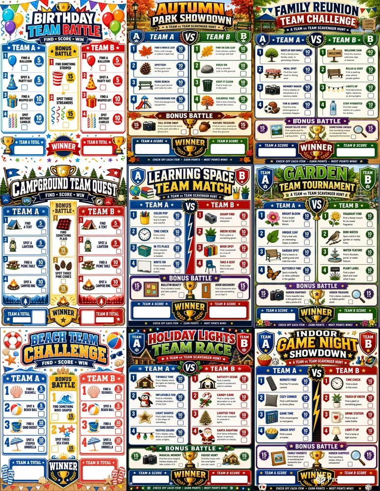 Team Scavenger Hunt Challenge Generator