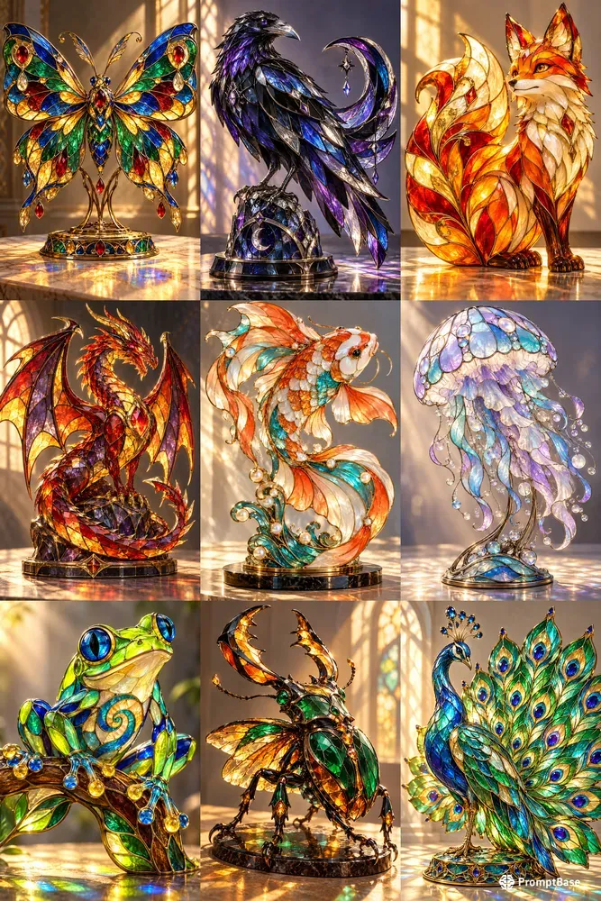 Stained Glass Creature Generator