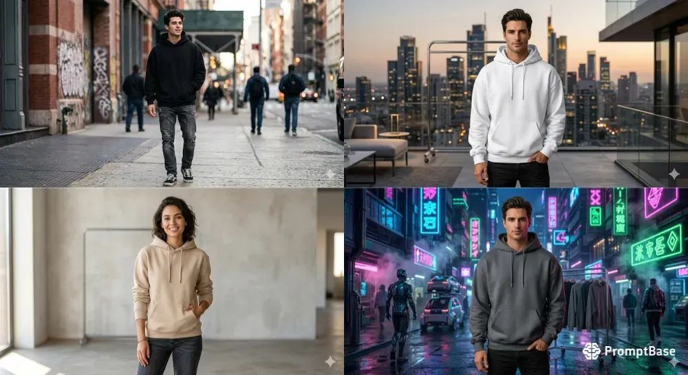 Streetwear Hoodie Mockup Pros