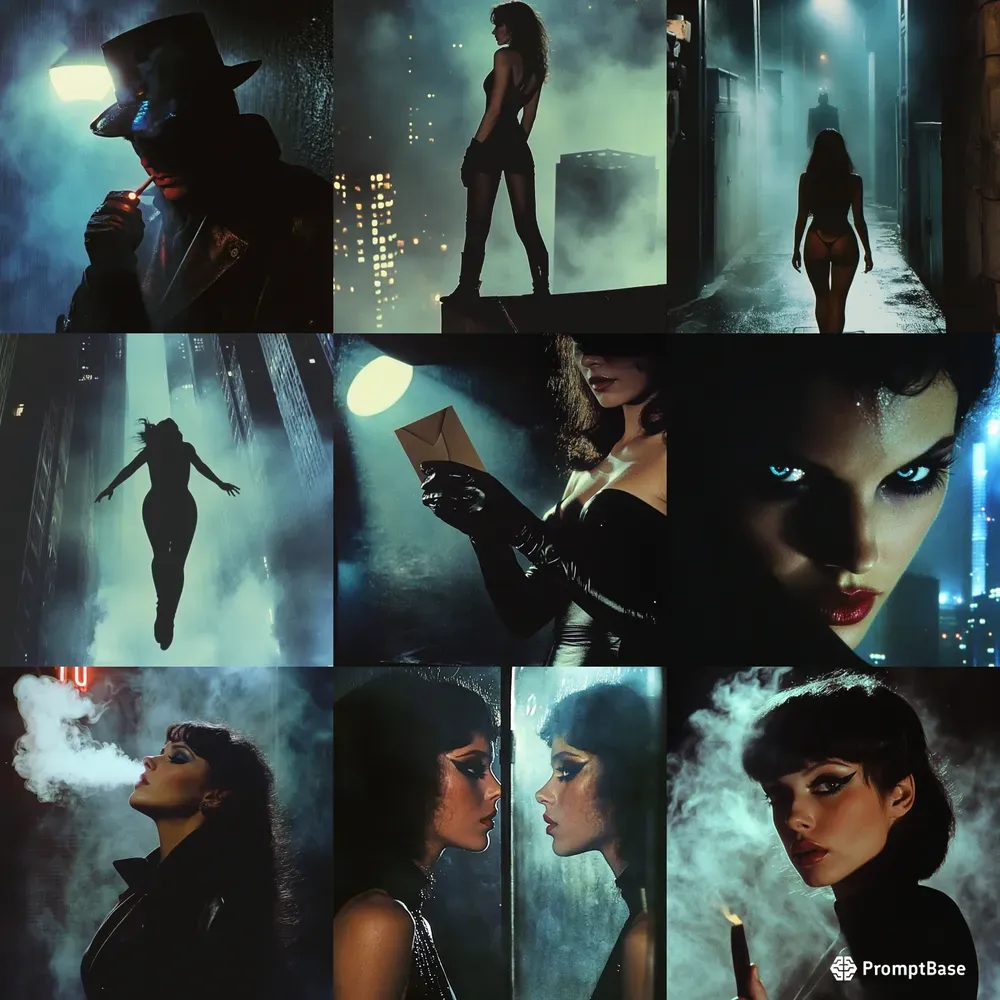 Neonoir Cinematic Vintage Stories